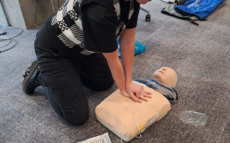 AED defibrillator training session delivered at your workplace